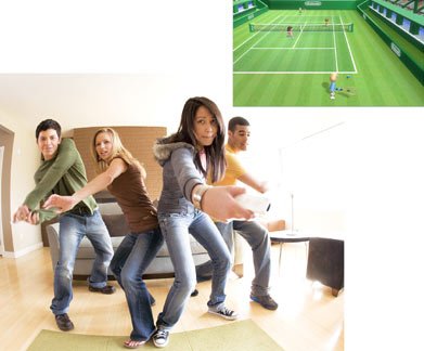 Happy representatives of generation Y show us the future of interaction with Nintendo Wii.