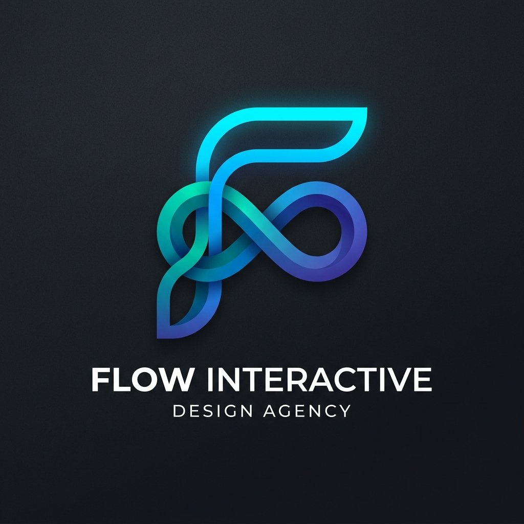 Flow Interactive Logo Emblem
